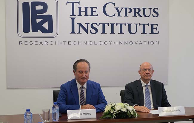 Ο Υπουργός Οικονομικών επισκέφθηκε το Ινστιτούτο Κύπρου και ενημερώθηκε για το πολυσχιδές έργο του