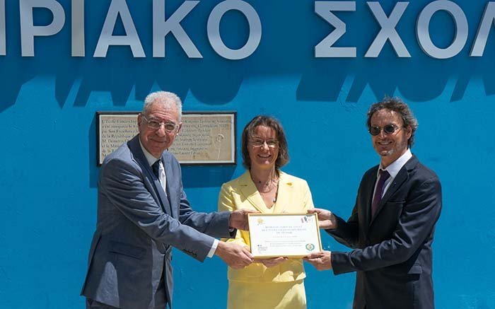 Ο Υπουργός Παιδείας συμμετείχε σε τελετή που πραγματοποιήθηκε στο Γαλλοκυπριακό Σχολείο