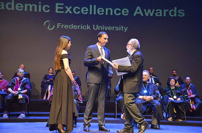Τελετή Βράβευσης πρωτευσάντων πτυχιακών και μεταπτυχιακών αποφοίτων Πανεπιστημίου Frederick
