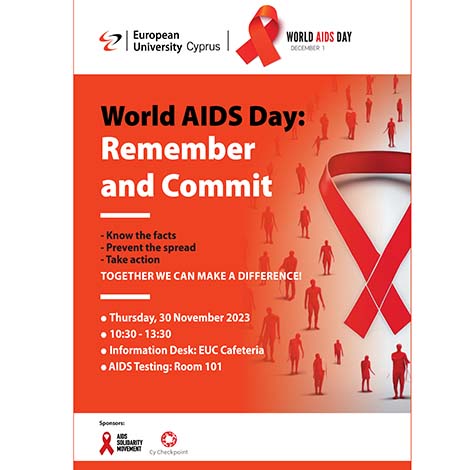 Εκδήλωση για την Παγκόσμια Ημέρα του AIDS στο Ευρωπαϊκό Πανεπιστήμιο