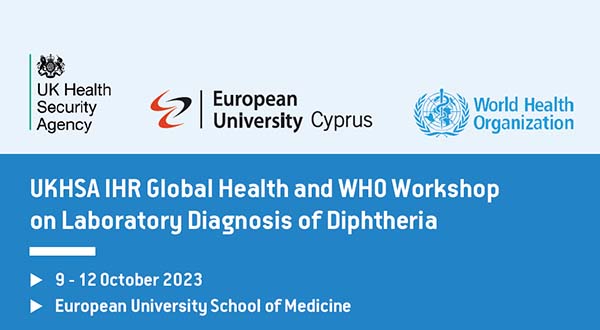 Ιατρική Σχολή Ευρωπαϊκού Πανεπιστημίου και ΠΟΥ: Εργαστήρια για  Διφθερίτιδα και Κοκκύτη