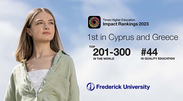 Το Παν Frederick στα κορυφαία 201-300 Πανεπιστήμια στα Times Higher Education Impact Rankings 2023