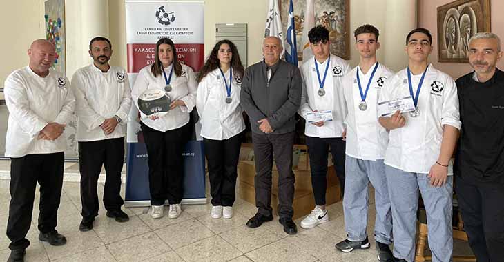 Διάκριση ΤΕΣΕΚ Λάρνακας στον 12ο Διεθνή Διαγωνισμό Μαγειρικής-Ζαχαροπλαστικής στη Θεσσαλονίκη